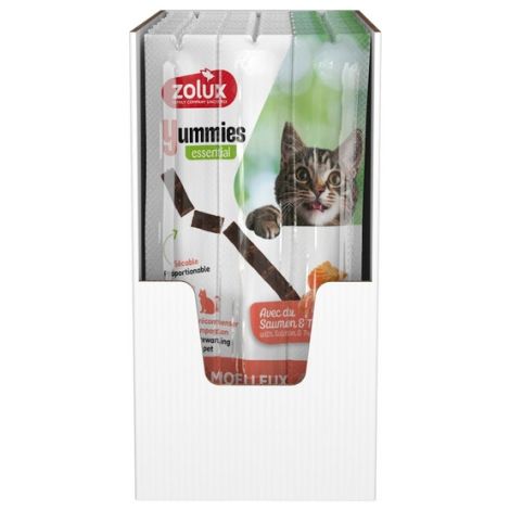 Zolux Yummies Miękki przysmak dla kota - Pałeczki Łosoś & Pstrąg 3x5g - 2