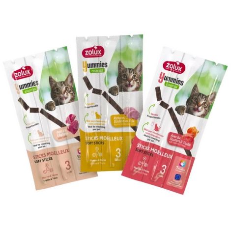 Zolux Yummies Miękki przysmak dla kota - Pałeczki Jagnięcina & Ryż 3x5g - 4