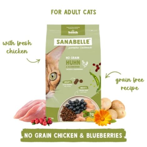 Sanabelle Adult No Grain Huhn - bezzbożowa z kurczakiem 400g - 3