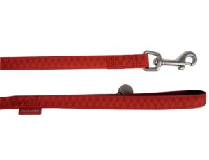 Zolux Smycz Mac Leather 15mm/1.2m Czerwona [522015RO]